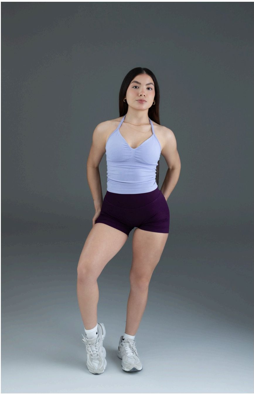 Aura Longline Top in Lilac