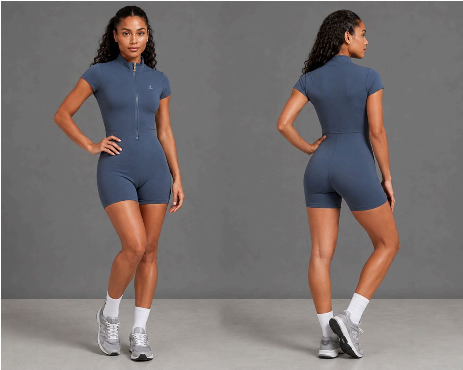 Aura Romper in Mistery Blue