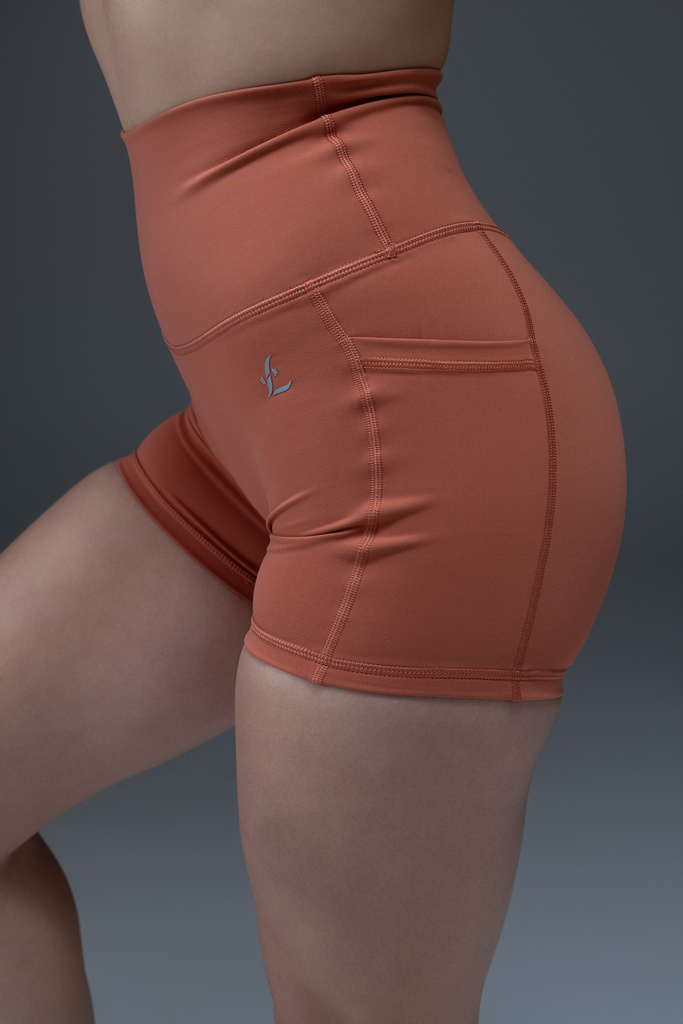 Aura Shorts in Terracotta