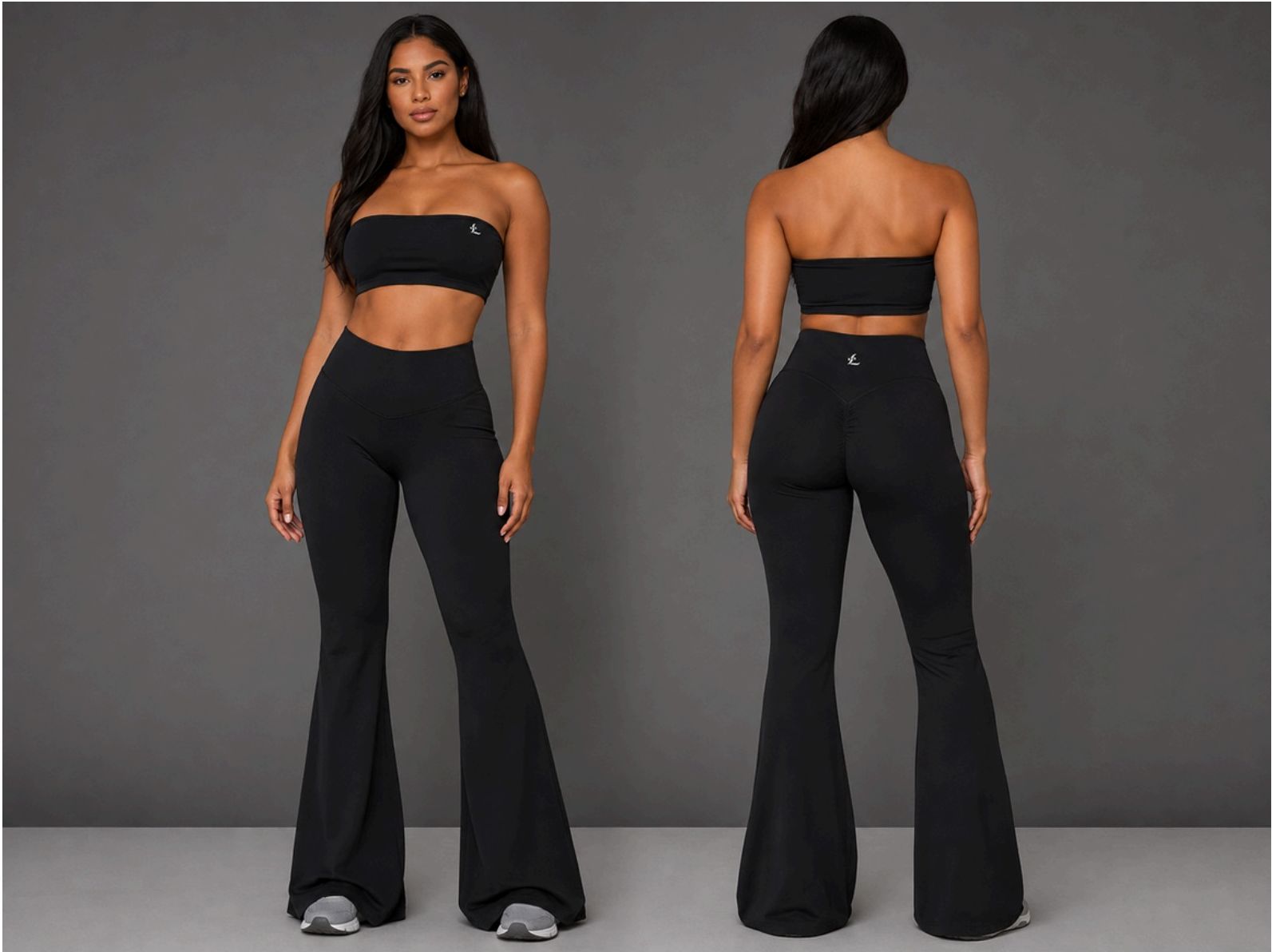 Aura Strapless Set in Obsidian