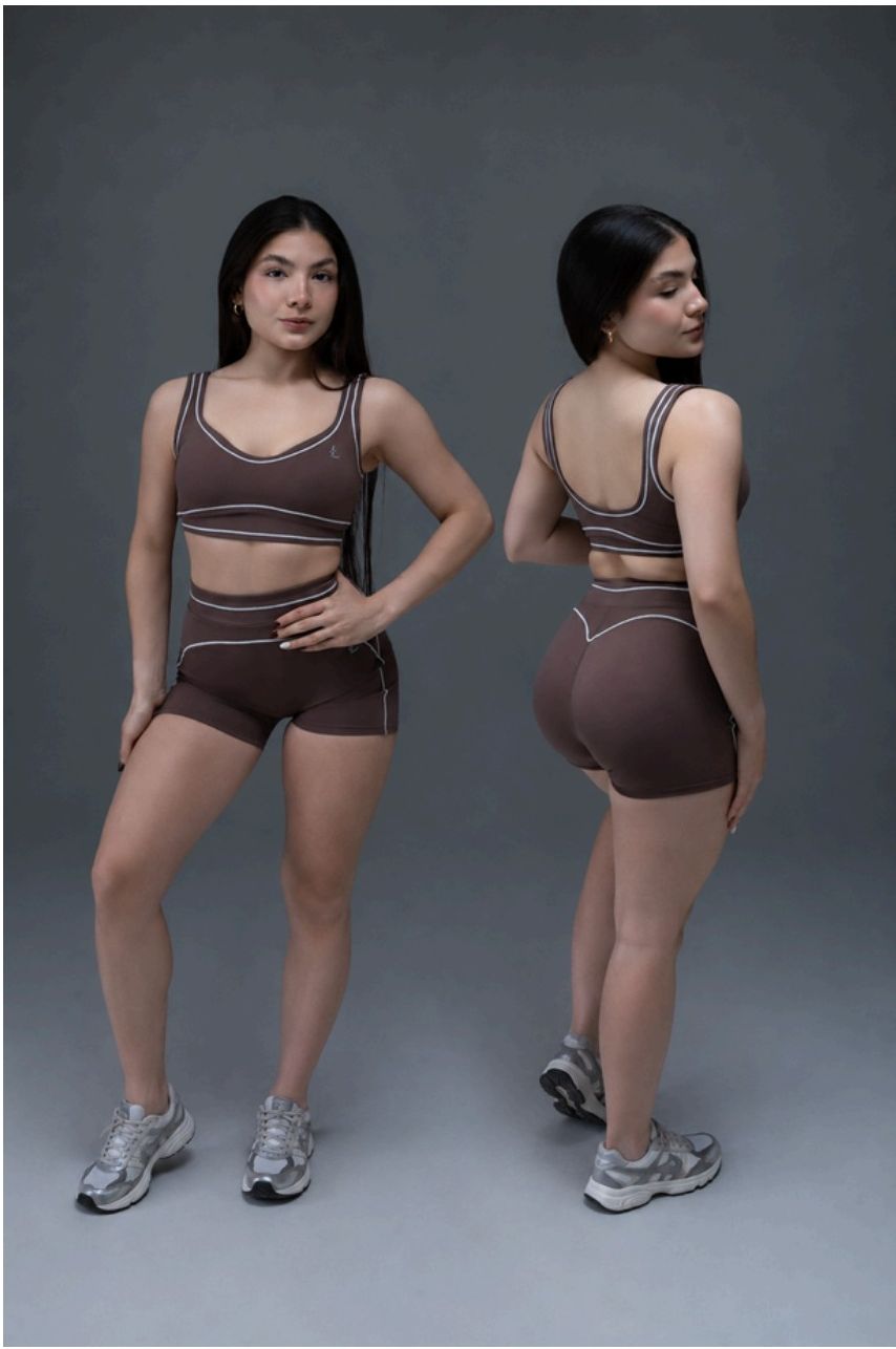 Duna Short Set in Mocca