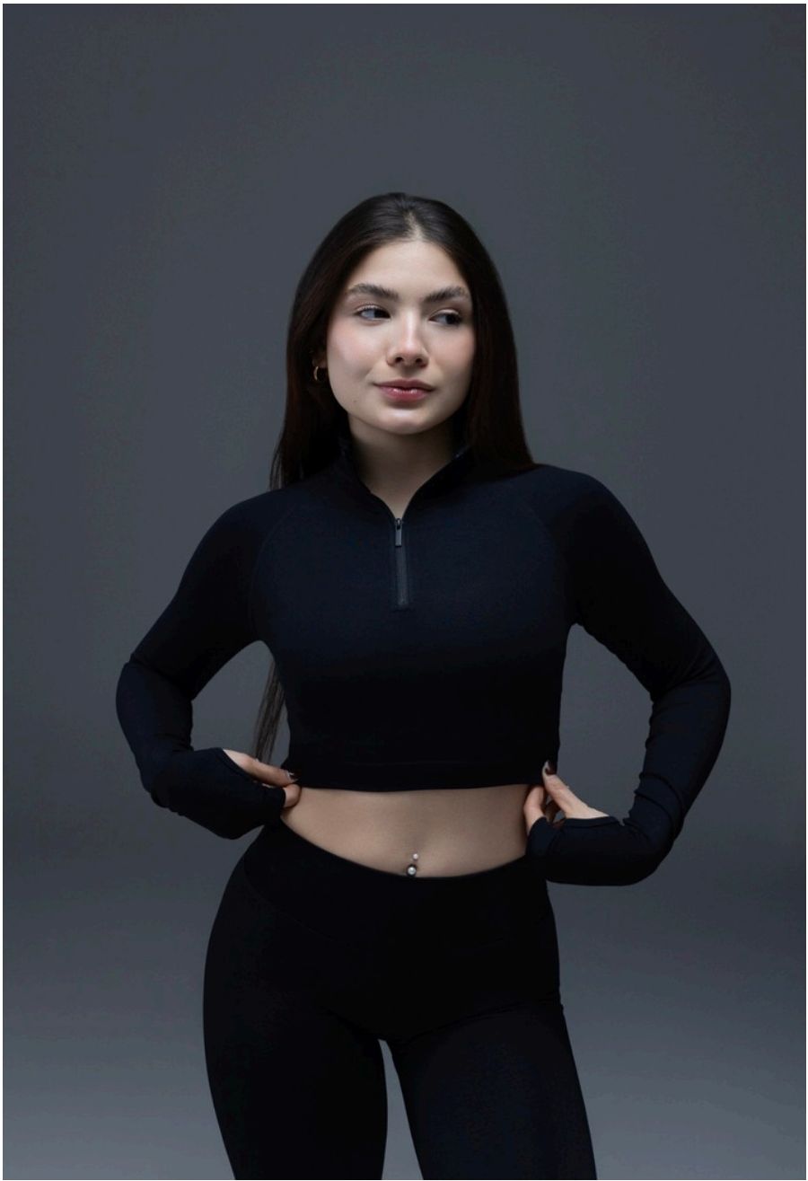 Move Cropped Jacket in Obsidian