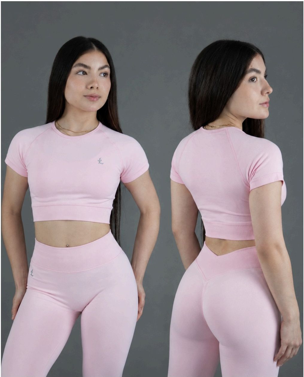 Move Cropped Shirt in Baby Pink