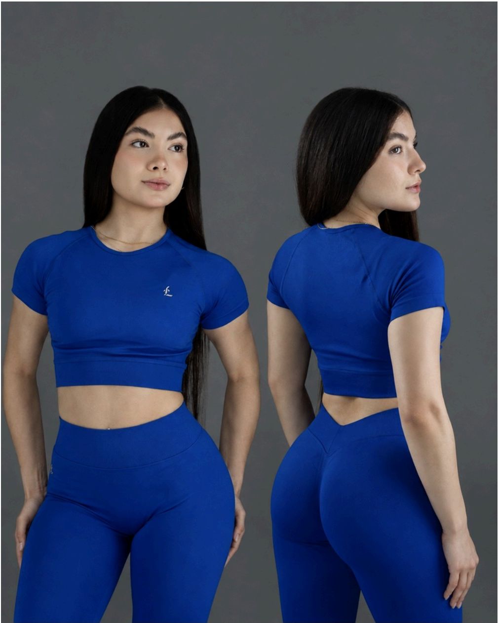 Move Cropped Shirt in Royal Blue