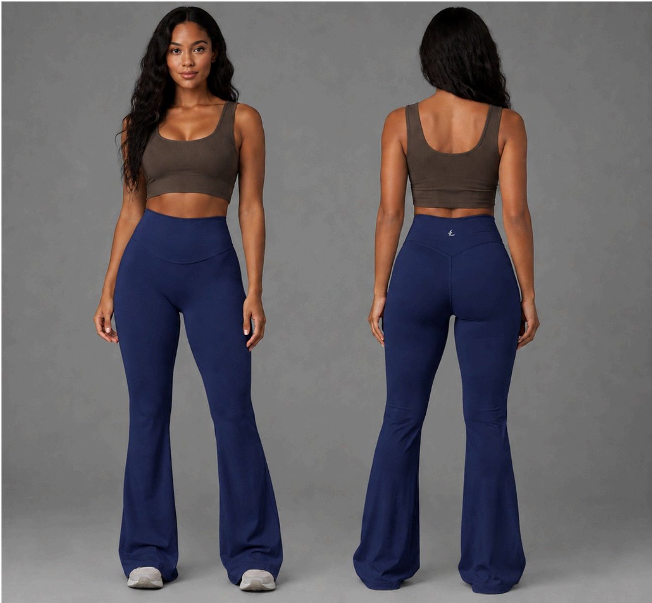 Onda Flare Leggings in Ocean Blue
