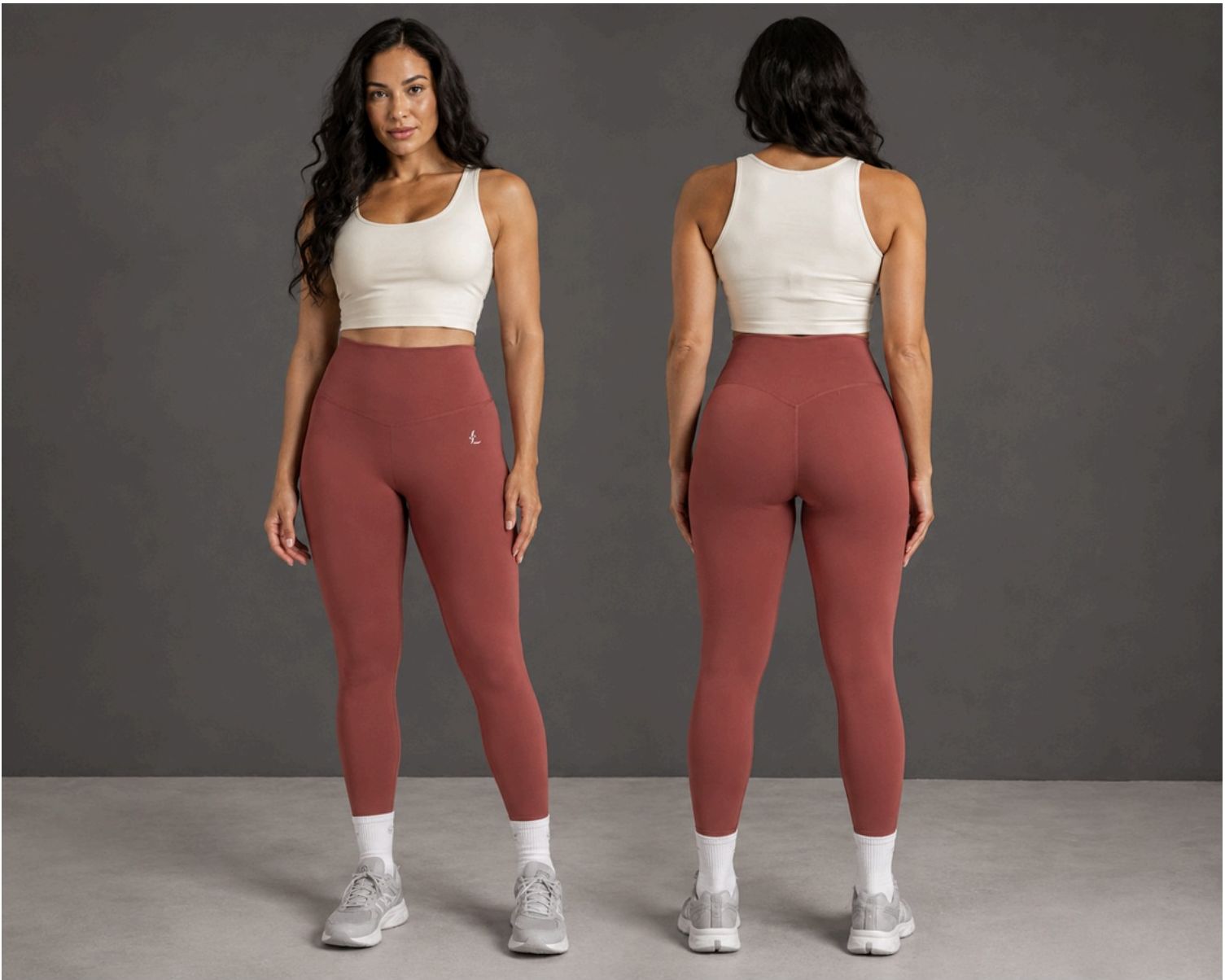 Onda Skinny Leggings in Terracotta
